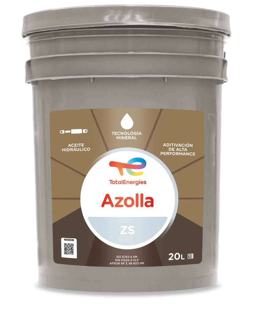 Aceite Hidráulico AZOLLA ZS 100 20LP TOTAL | Centro de Soluciones